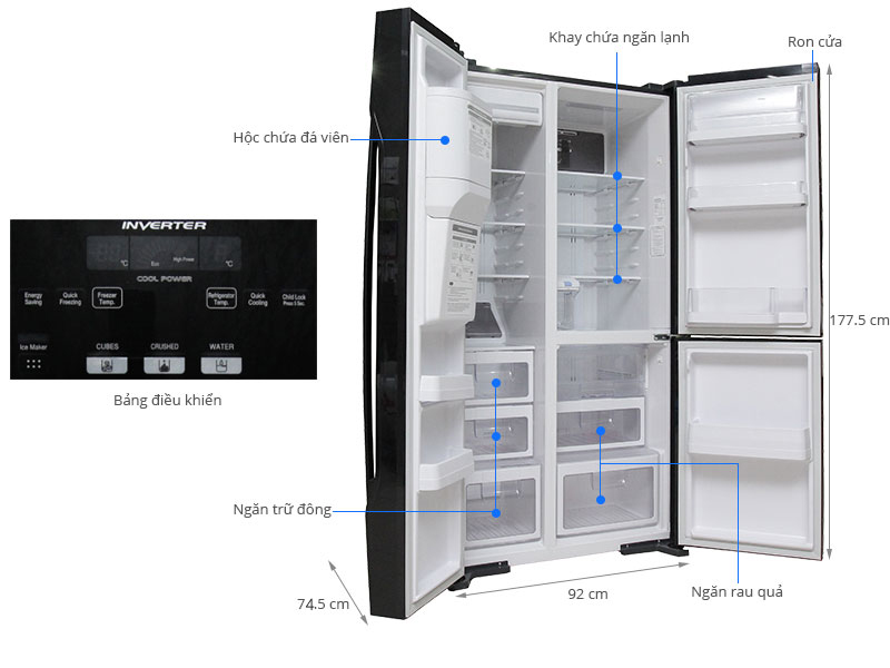 Tủ lạnh Beko 250 lít RDNT250I55VZX